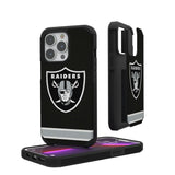 Las Vegas Raiders Stripe Rugged Phone Case for Apple iPhone