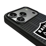 Las Vegas Raiders Text Backdrop MagSafe Compatible Phone Case for Apple iPhone
