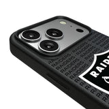 Las Vegas Raiders Text Backdrop MagSafe Compatible Phone Case for Apple iPhone