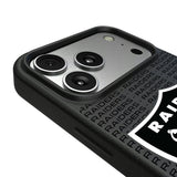 Las Vegas Raiders Text Backdrop MagSafe Compatible Phone Case for Apple iPhone