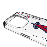 Los Angeles Angels Confetti Clear Phone Case for Apple iPhone