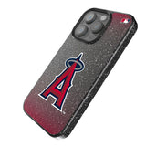 Los Angeles Angels Linen Black Bling Phone Case for Apple iPhone