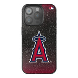 Los Angeles Angels Linen Black Bling Phone Case for Apple iPhone