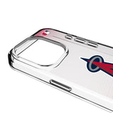 Los Angeles Angels Linen Clear Phone Case for Apple iPhone