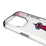 Los Angeles Angels Linen Clear Phone Case for Apple iPhone