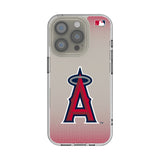 Los Angeles Angels Linen Clear Phone Case for Apple iPhone