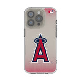 Los Angeles Angels Linen Clear Phone Case for Apple iPhone