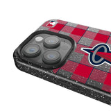 Los Angeles Angels Plaid Black Bling Phone Case for Apple iPhone