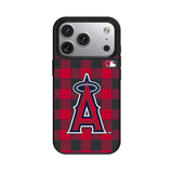 Los Angeles Angels Plaid MagSafe Compatible Phone Case for Apple iPhone