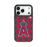 Los Angeles Angels Plaid MagSafe Compatible Phone Case for Apple iPhone
