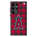 Los Angeles Angels Plaid MagSafe Compatible Phone Case for Samsung Galaxy