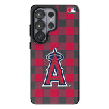Los Angeles Angels Plaid MagSafe Compatible Phone Case for Samsung Galaxy