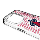 Los Angeles Angels Text Backdrop Clear Phone Case for Apple iPhone