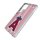 Los Angeles Angels Text Backdrop Clear Phone Case for Samsung Galaxy