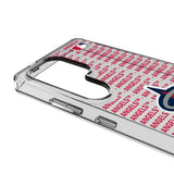 Los Angeles Angels Text Backdrop Clear Phone Case for Samsung Galaxy