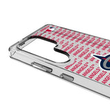 Los Angeles Angels Text Backdrop Clear Phone Case for Samsung Galaxy