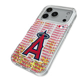 Los Angeles Angels Text Backdrop Glitter Phone Case for Apple iPhone