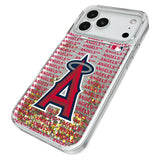 Los Angeles Angels Text Backdrop Glitter Phone Case for Apple iPhone