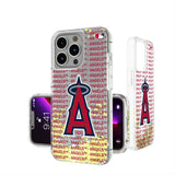 Los Angeles Angels Text Backdrop Glitter Phone Case for Apple iPhone