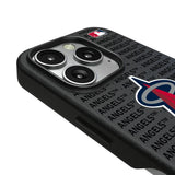 Los Angeles Angels Text Backdrop MagSafe Compatible Phone Case for Apple iPhone