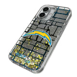 Los Angeles Chargers Brick Glitter Phone Case for Apple iPhone