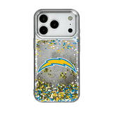 Los Angeles Chargers Confetti Glitter Phone Case for Apple iPhone