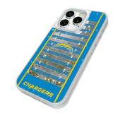 Los Angeles Chargers Field Glitter Phone Case for Apple iPhone