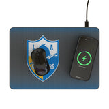 Los Angeles Chargers Historic Collection Linen 15-Watt Wireless Charger and Mouse Pad