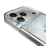 Los Angeles Chargers Historic Collection Linen Glitter Phone Case for Apple iPhone