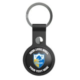 Los Angeles Chargers Historic Collection Personalized Insignia Black Airtag Holder