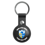 Los Angeles Chargers Historic Collection Personalized Insignia Black Airtag Holder