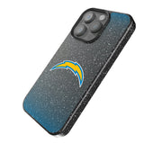 Los Angeles Chargers Linen Black Bling Phone Case for Apple iPhone