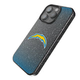 Los Angeles Chargers Linen Black Bling Phone Case for Apple iPhone