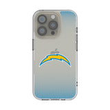 Los Angeles Chargers Linen Clear Phone Case for Apple iPhone