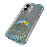 Los Angeles Chargers Linen Glitter Phone Case for Apple iPhone