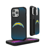 Los Angeles Chargers Linen Rugged Phone Case for Apple iPhone