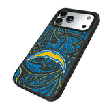 Los Angeles Chargers Paisley Bump Phone Case for Apple iPhone