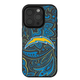 Los Angeles Chargers Paisley Bump Phone Case for Apple iPhone