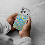 Los Angeles Chargers Paisley Glitter Phone Case for Apple iPhone
