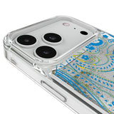 Los Angeles Chargers Paisley Glitter Phone Case for Apple iPhone