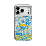 Los Angeles Chargers Paisley Glitter Phone Case for Apple iPhone
