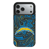 Los Angeles Chargers Paisley MagSafe Compatible Phone Case for Apple iPhone