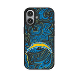 Los Angeles Chargers Paisley MagSafe Compatible Phone Case for Apple iPhone