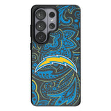 Los Angeles Chargers Paisley MagSafe Compatible Phone Case for Samsung Galaxy 26 Series
