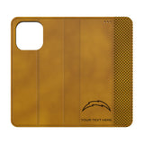 Los Angeles Chargers Personalized Burn Folio Phone Case for Apple iPhone
