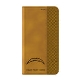 Los Angeles Chargers Personalized Burn Folio Phone Case for Samsung Galaxy