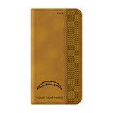 Los Angeles Chargers Personalized Burn Folio Phone Case for Samsung Galaxy