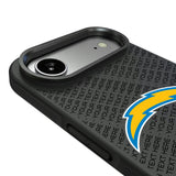 Los Angeles Chargers Personalized EndZone Plus Bump Phone Case for Apple iPhone