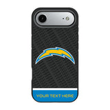 Los Angeles Chargers Personalized EndZone Plus Bump Phone Case for Apple iPhone 17 Series