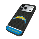 Los Angeles Chargers Personalized EndZone Plus Bump Phone Case for Apple iPhone